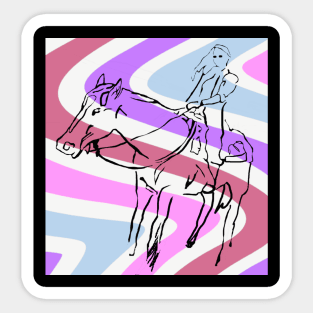 Horse Ride with Lauren Sticker